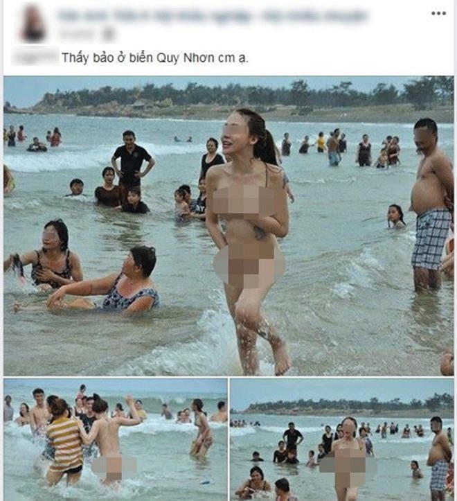 Xôn xao cảnh 2 hotgirl Việt... không mặc gì nô đùa giữa chốn đông người