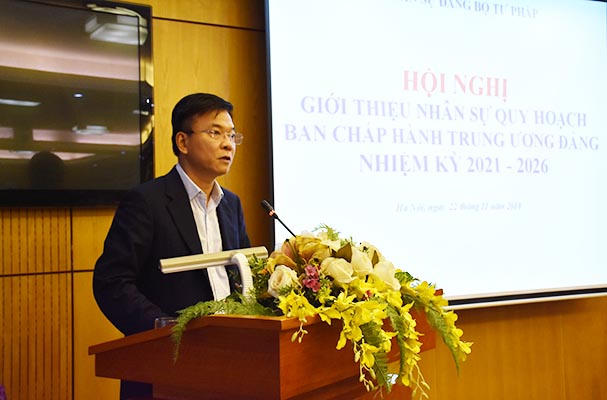 Bộ Tư pháp giới thiệu nhân sự quy hoạch Ban Chấp hành TƯ nhiệm kỳ 2021 - 2026