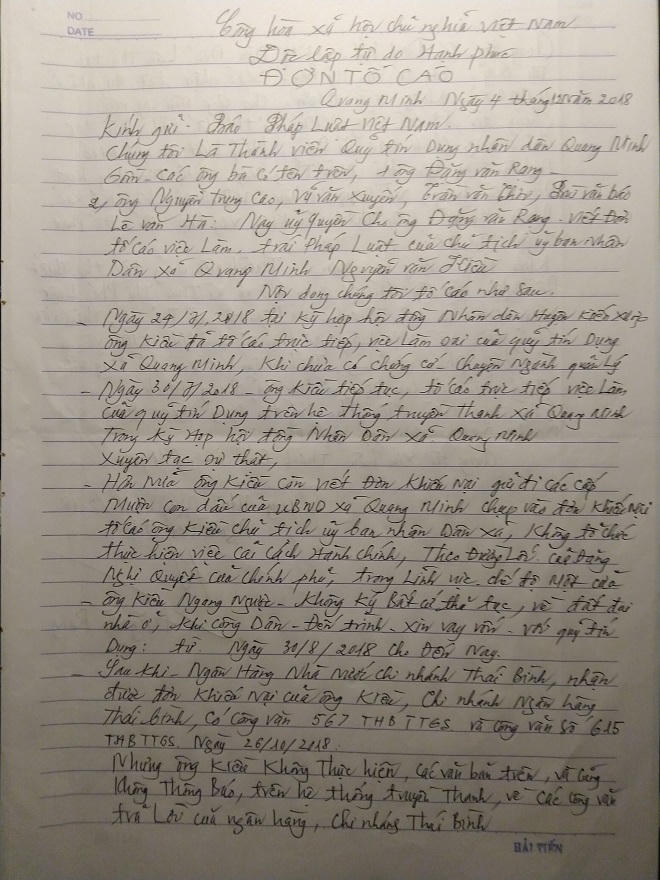 Kiến Xương (Thái Bình): Chủ tịch xã can thiệp trái luật hoạt động của quỹ tín dụng?
