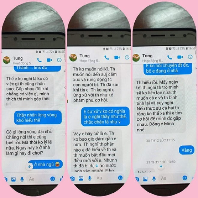 'Sởn gai ốc' loạt tin nhắn nghi của thầy giáo Thái Bình “gạ tình” nữ sinh