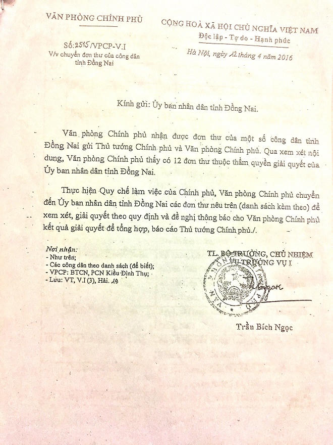 Chính quyền bức tử doanh nghiệp (Bài 10): Điều bất thường trong văn bản Đồng Nai trả lời Quốc hội