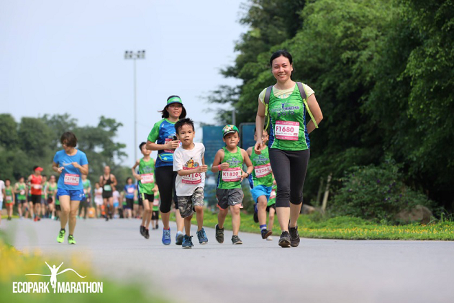 Ecopark Marathon – Ngày hội gia đình ý nghĩa dịp nghỉ lễ
