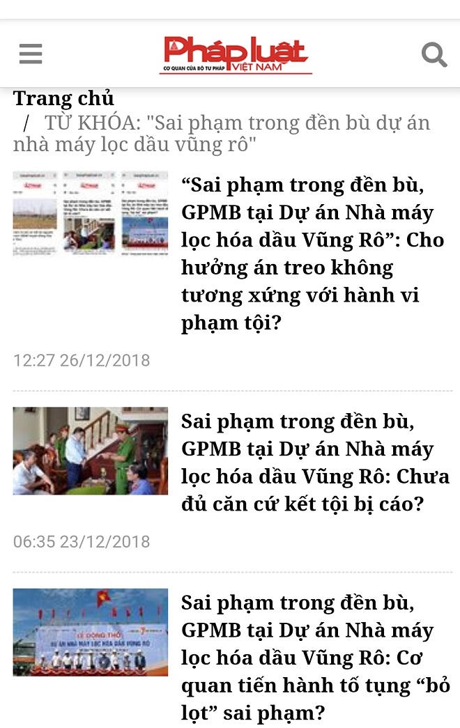 Sai phạm tại dự án Nhà máy lọc hóa dầu Vũng Rô: Tòa “quên” chứng cứ khi định tội bị cáo?