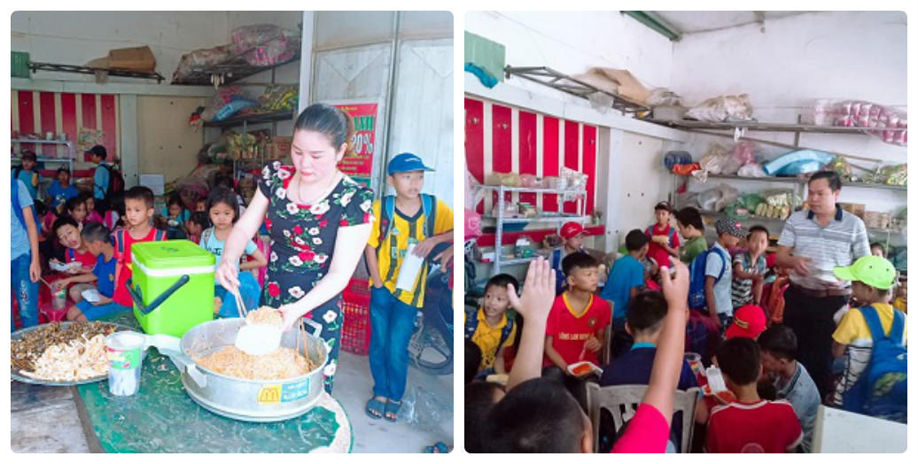 Vợ chồng thầy giáo nấu cơm miễn phí cho học trò vùng cao