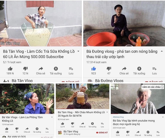 Khi các Vloggers U70, U80 “chiếm lĩnh” Youtube