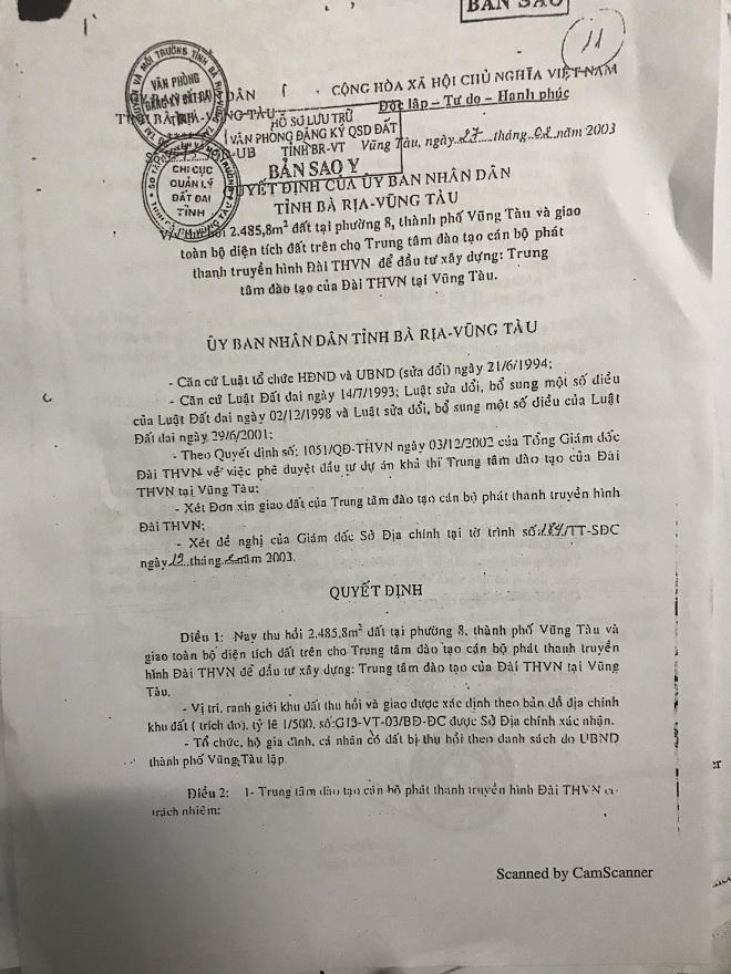Công trình Trung tâm đào tạo, bồi dưỡng tại Bà Rịa - Vũng Tàu: Dấu hiệu thu hồi sai quy hoạch, sai mục đích 