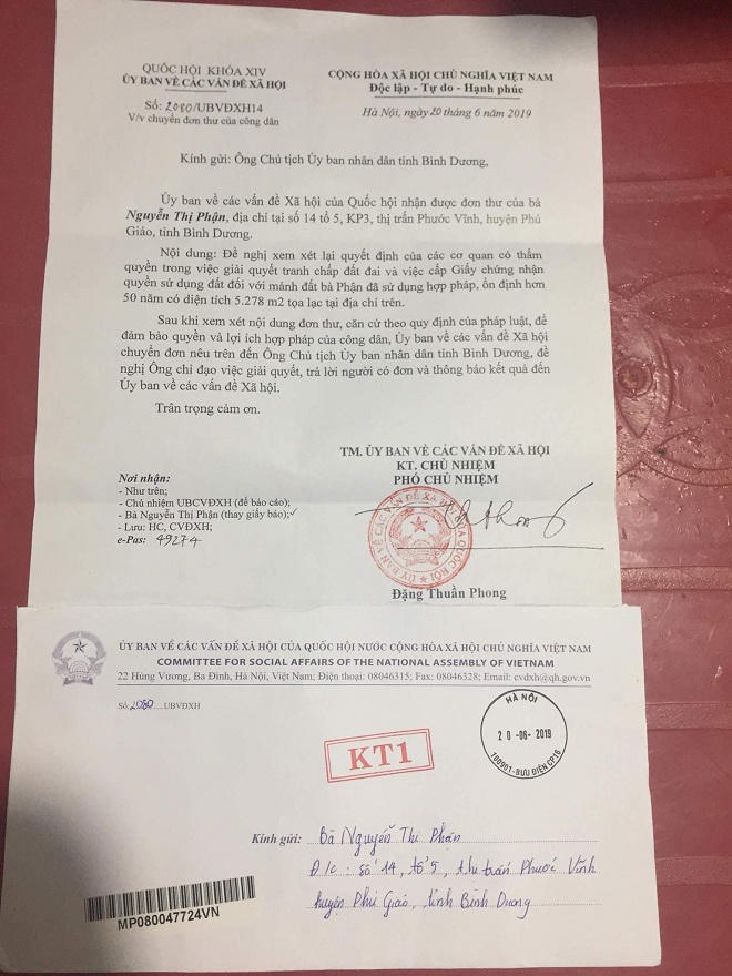 Tiếp vụ đất 50 năm chưa được cấp “sổ đỏ” ở Bình Dương: Yêu cầu trước mắt công nhận phần diện tích nằm ngoài tranh chấp