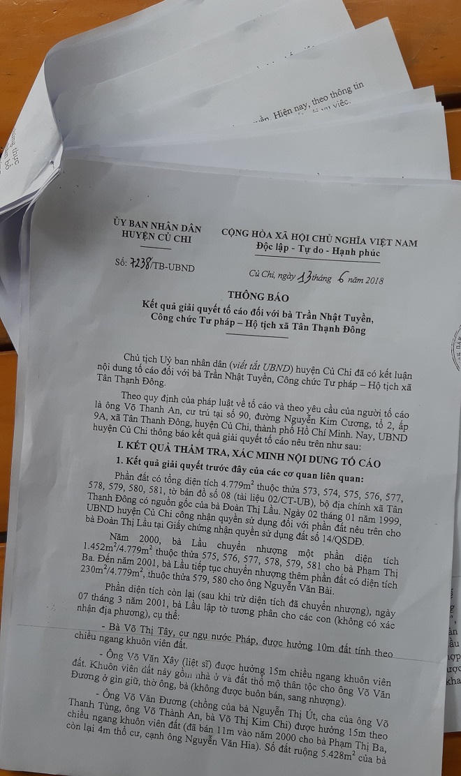 Tiếp bài đường dây làm giả hồ sơ sổ đỏ tại Củ Chi: Sai phạm có dấu hiệu tội phạm nhưng chỉ bị… rút kinh nghiệm