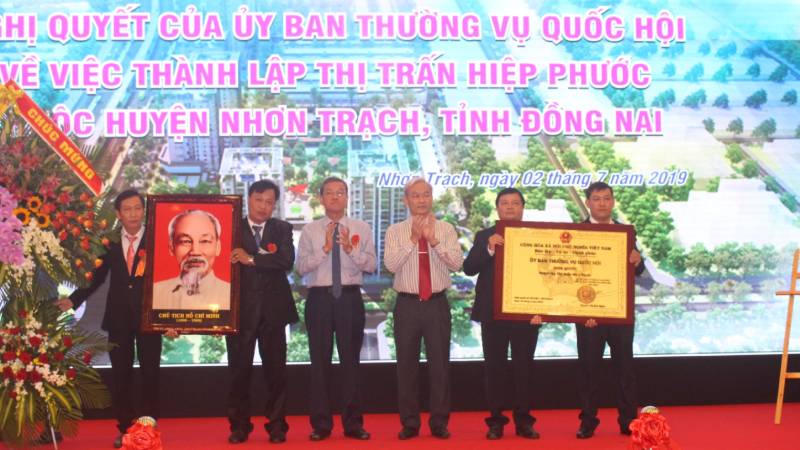 Đồng Nai: Hiệp Phước trở thành thị trấn đầu tiên của huyện Nhơn Trạch