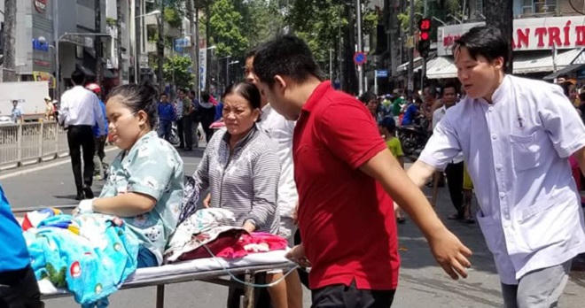 Sơ tán bệnh nhân, sinh viên vì hỏa hoạn