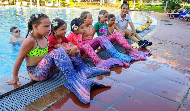 ‘Đột nhập’ lớp học 5 sao trang bị kỹ năng sinh tồn của các ‘kình ngư nhí’ tại Vinpearl