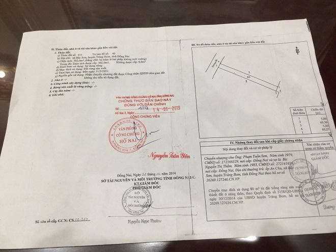 Chánh Thanh tra huyện bị tố bán đất trên giấy