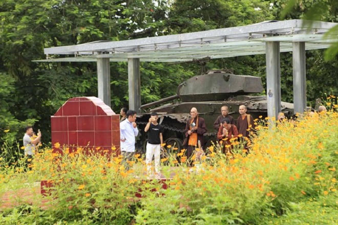 Di tích Chiến trường Điện Biên Phủ thu hút đông du khách dịp nghỉ lễ