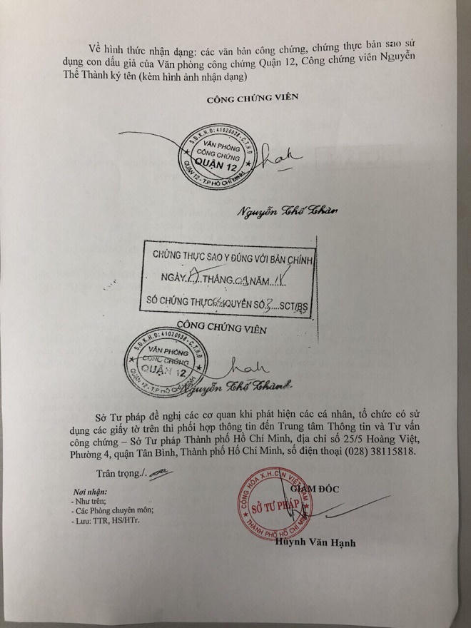 Hậu phiên xử Văn phòng Công chứng giả tại TP HCM: Số phận pháp lý các hợp đồng đã công chứng giả ra sao?