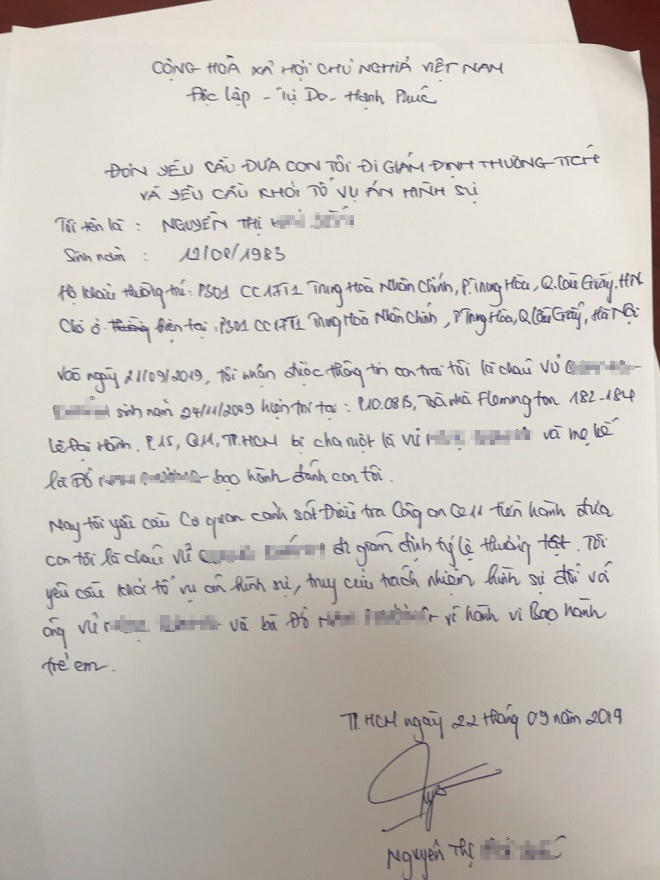 Bé trai nghi bị cha đánh đến không thể ngồi nổi tại TP HCM: Đưa nạn nhân về lại nơi bị bạo hành có hợp tình, hợp lý?