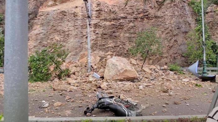 Sạt lở núi Bà Hoả, 3 người bị thương