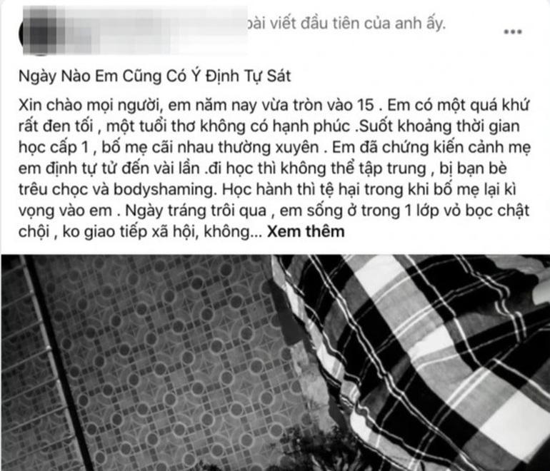 Dòng tin nhắn của một lớp phó học tập: "Thầy ơi, con muốn... chết!"