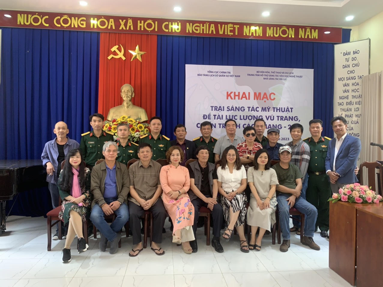 Khai mạc trại sáng tác mỹ thuật đề tài lực lượng vũ trang - chiến tranh cách mạng