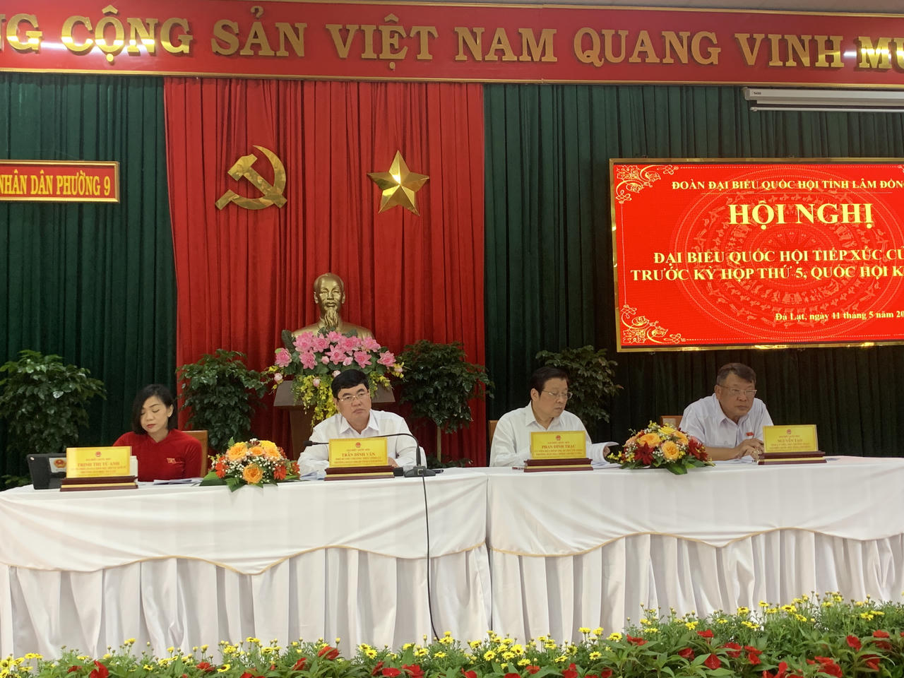 Trưởng Ban Nội chính Trung ương Phan Đình Trạc tiếp xúc cử tri TP Đà Lạt