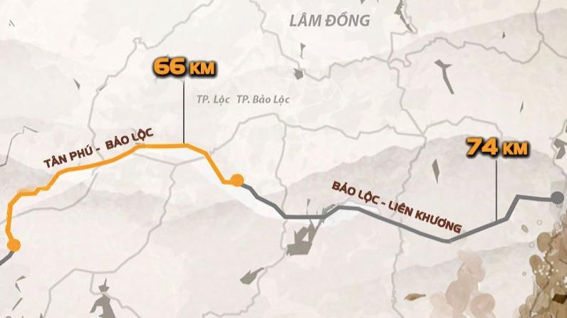 Lâm Đồng chỉ đạo cắm mốc giải phóng mặt bằng Dự án cao tốc Tân Phú - Liên Khương