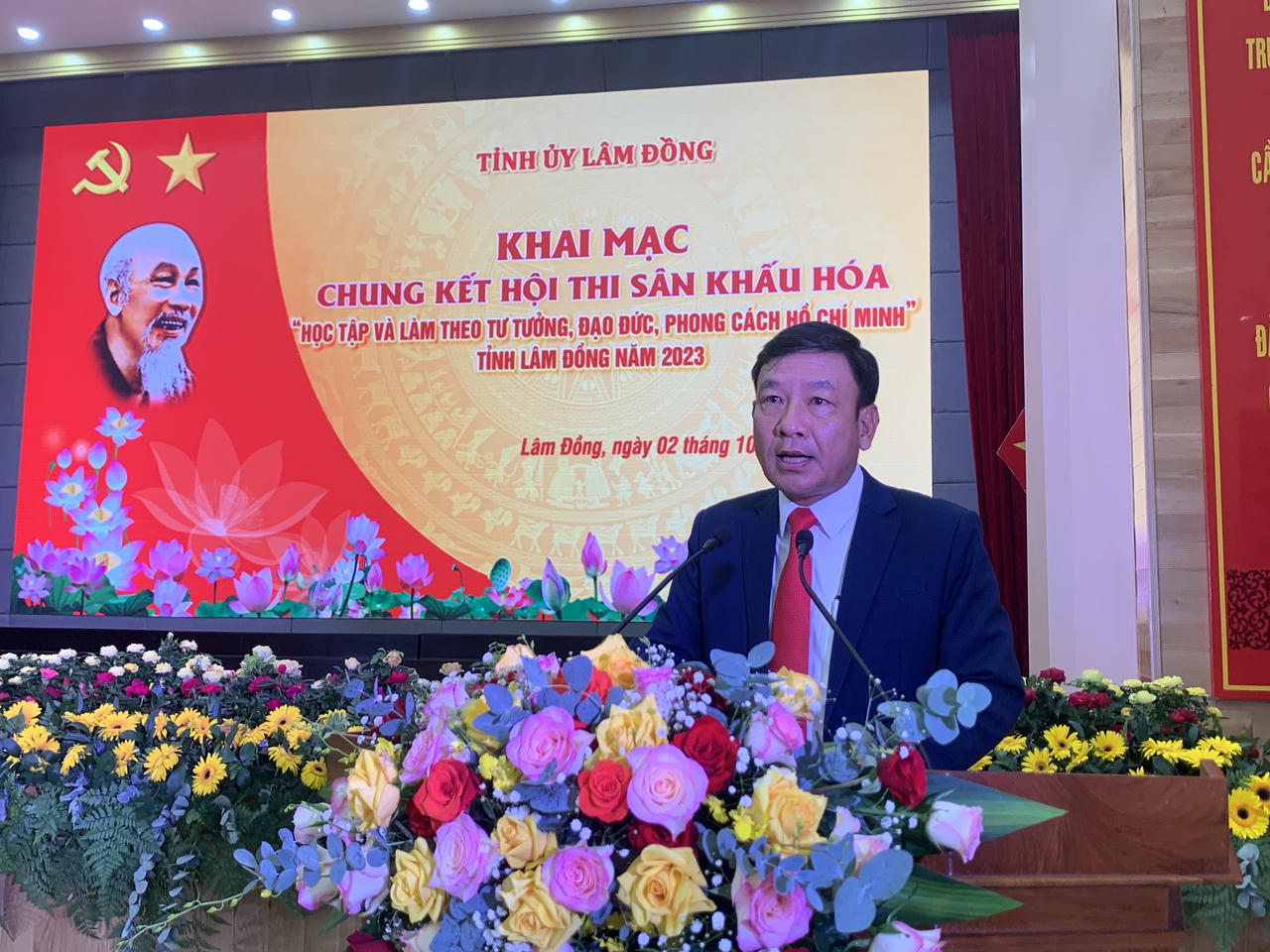 Chung kết hội thi sân khấu hoá học tập và làm theo tấm gương Bác Hồ tại Lâm Đồng 