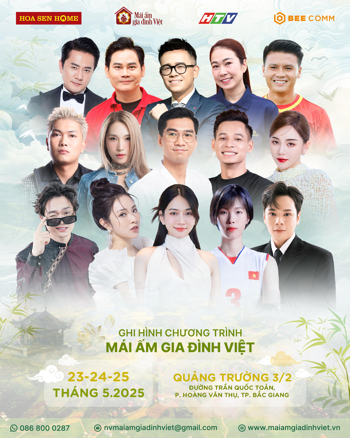 Hai streamer đình đám Độ Mixi và Pew Pew tham gia chương trình “Mái ấm gia đình Việt” tại Bắc Giang