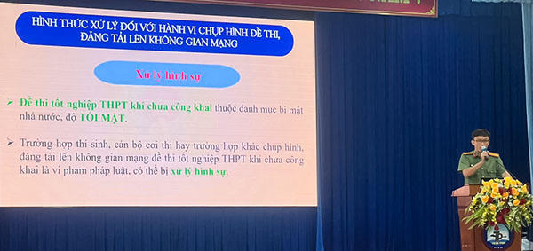 Phòng ngừa sử dụng công nghệ cao gian lận trong kỳ thi tốt nghiệp THPT