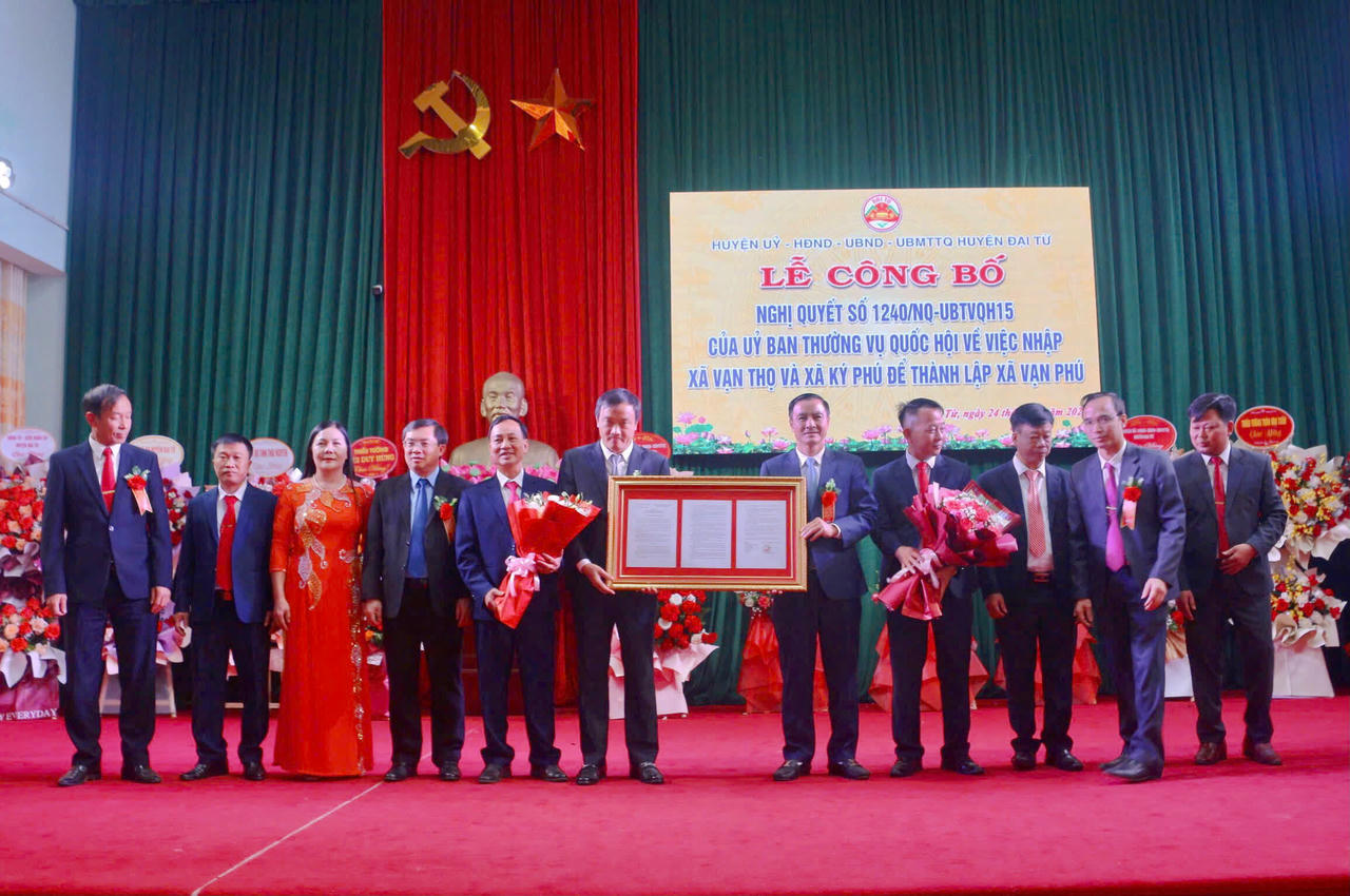 Thái Nguyên: Thành lập xã mới tại huyện Đại Từ