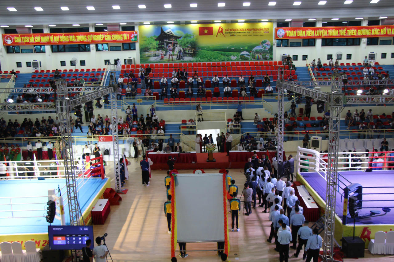 Muay châu Á 2025 chính thức khởi tranh tại Thái Nguyên
