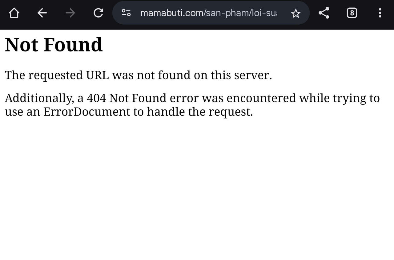 Hà Nội: TPBS Mamabuti đóng website sau khi bị phản ánh quảng cáo trái quy định