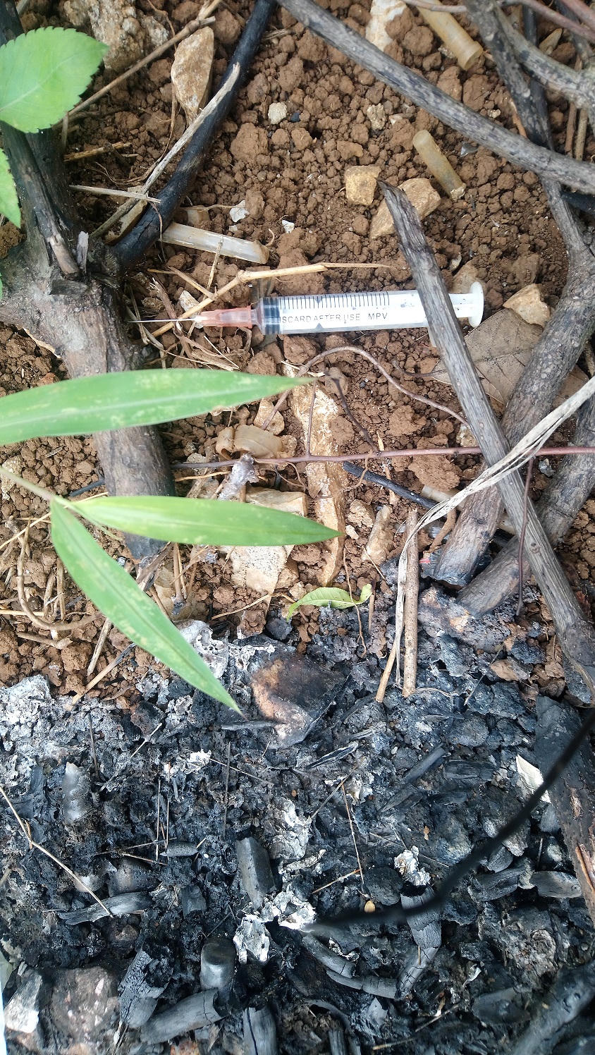 Rác và kim tiêm 'rắc đầy' Khu di tích Thành nhà Mạc Lạng Sơn, núi Tô Thị