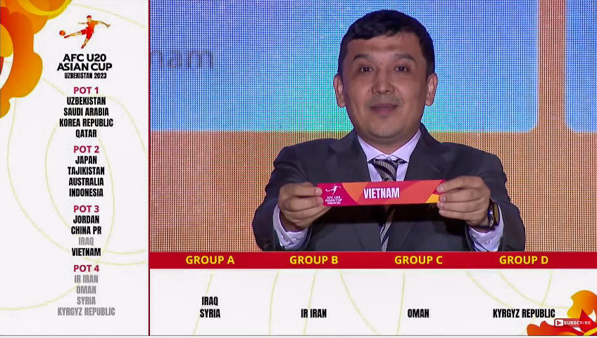 U20 Châu Á 2023: Việt Nam rơi vào bảng "tử thần"