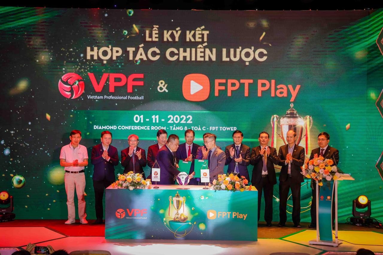 FPT Play khai thác thương mại 3 giải đấu hàng đầu Việt Nam