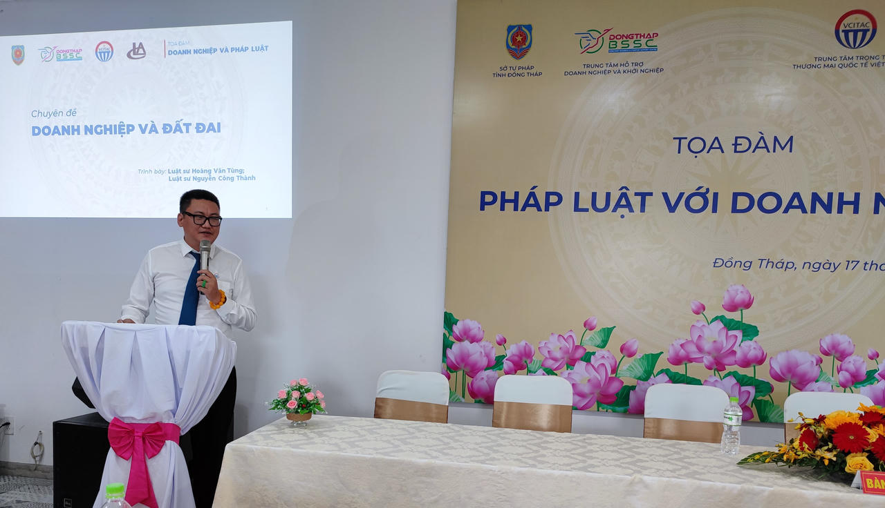 Đồng Tháp: Tọa đàm “Pháp luật với doanh nghiệp”