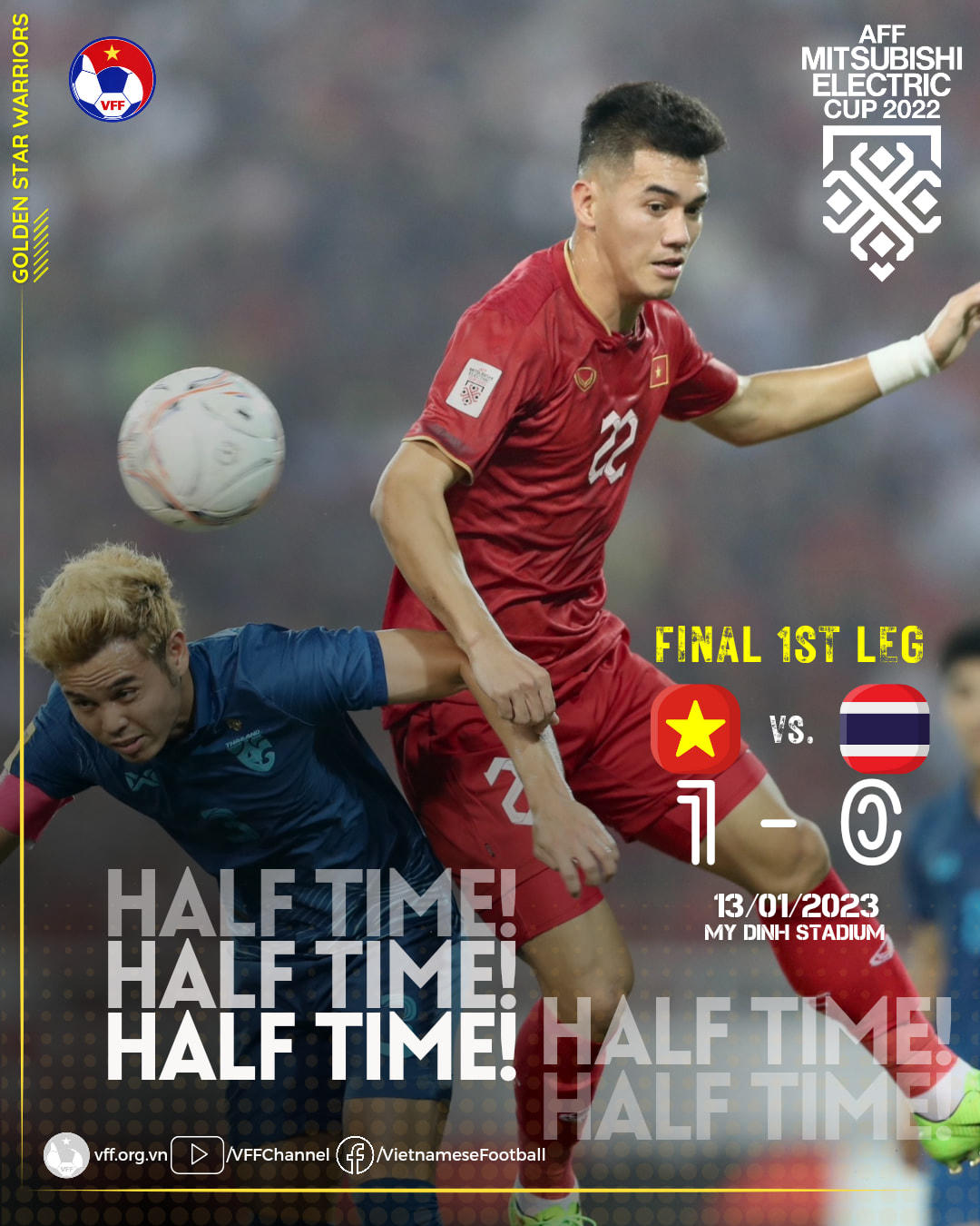 Việt Nam chia điểm với Thái Lan tại Mỹ Đình