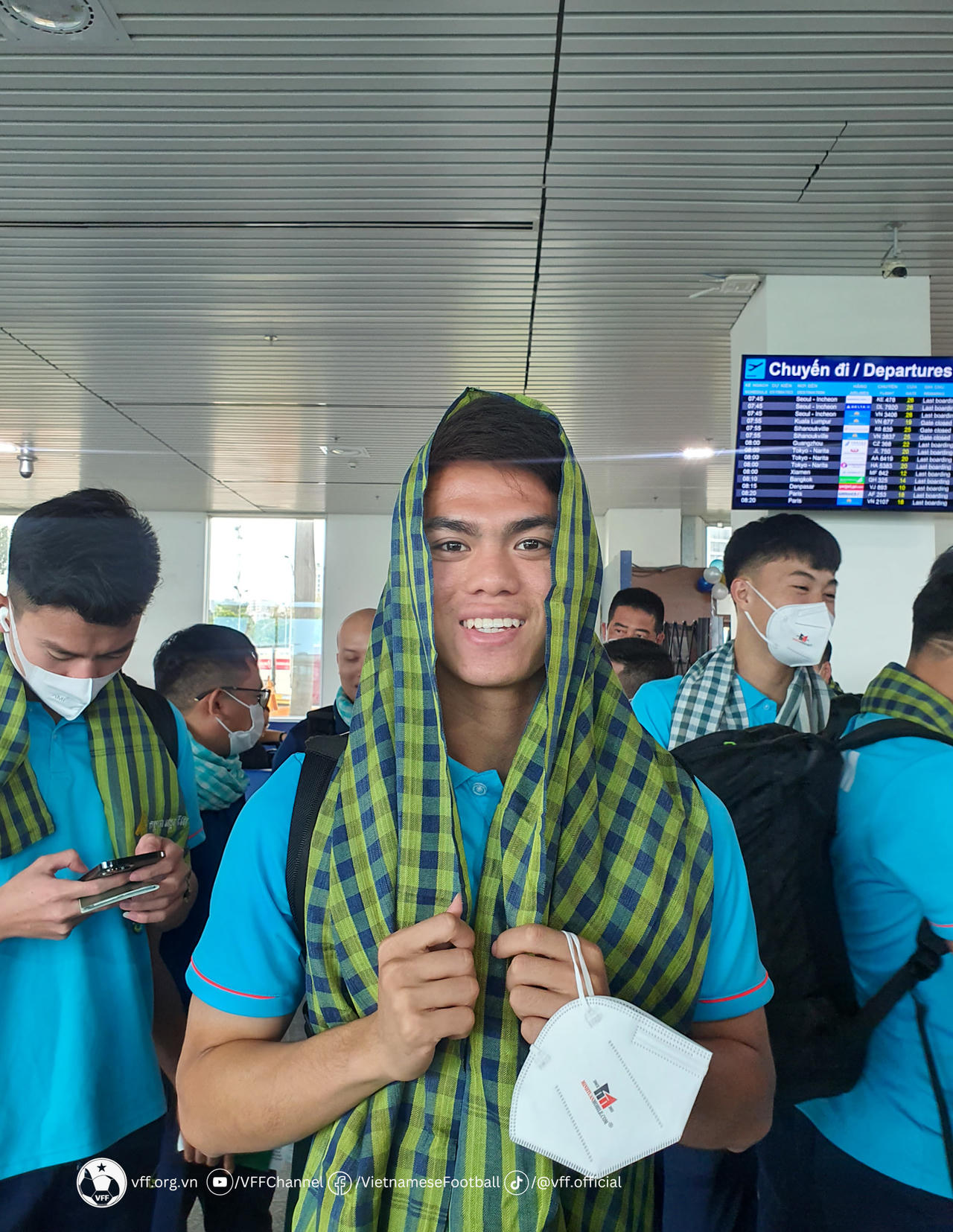  U22 Việt Nam đã lên đường sang Campuchia