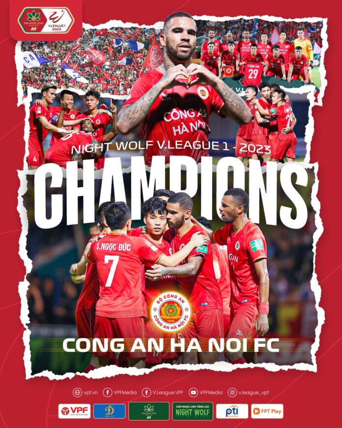 Kết thúc V.League 2023: Tân binh Công an Hà Nội vô địch