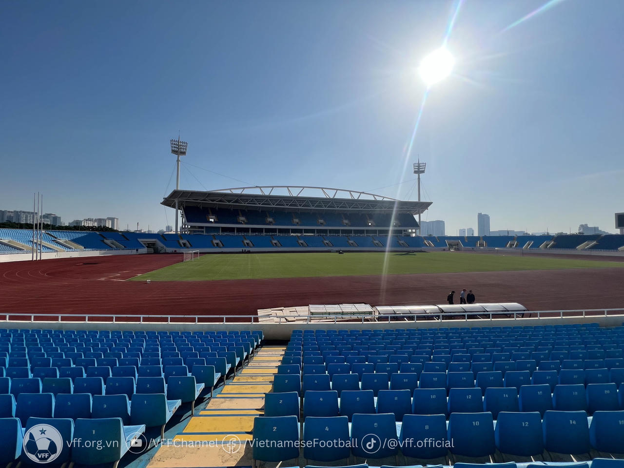 Sân Mỹ Đình sẵn sàng cho trận cầu đỉnh cao