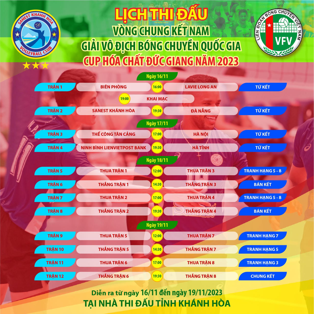 Khai mạc Vòng chung kết Giải bóng chuyền nam vô địch quốc gia