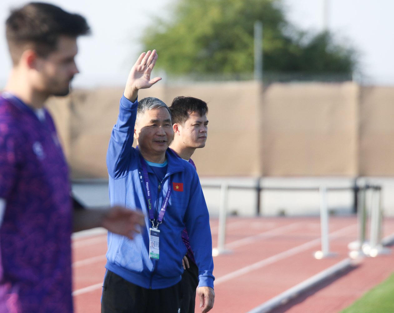 Đội tuyển Việt Nam thăm quan sân Al Thumama