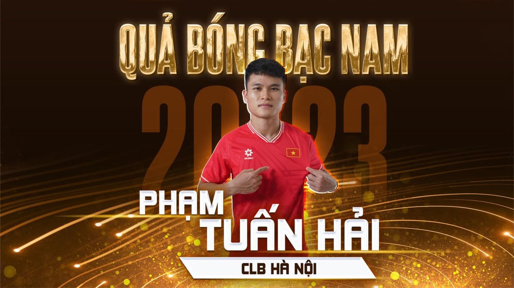 Hoàng Đức gửi lời cảm ơn khi giành Quả bóng Vàng 2023
