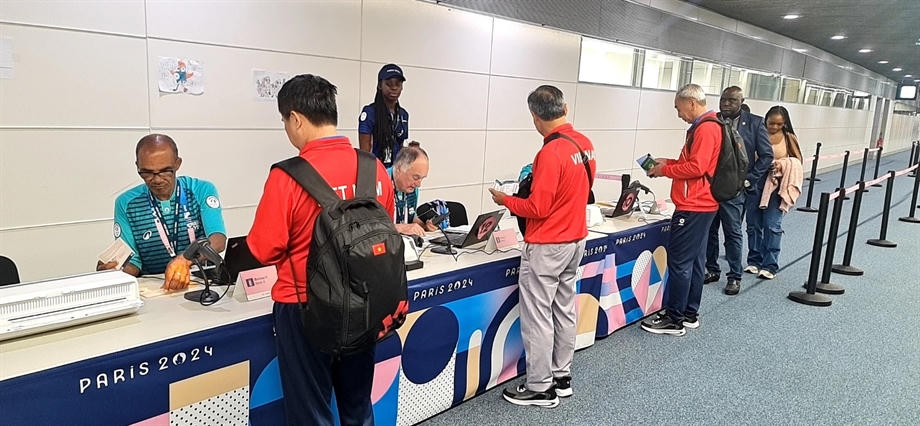 Đoàn thể thao Việt Nam đã có mặt tại Pháp