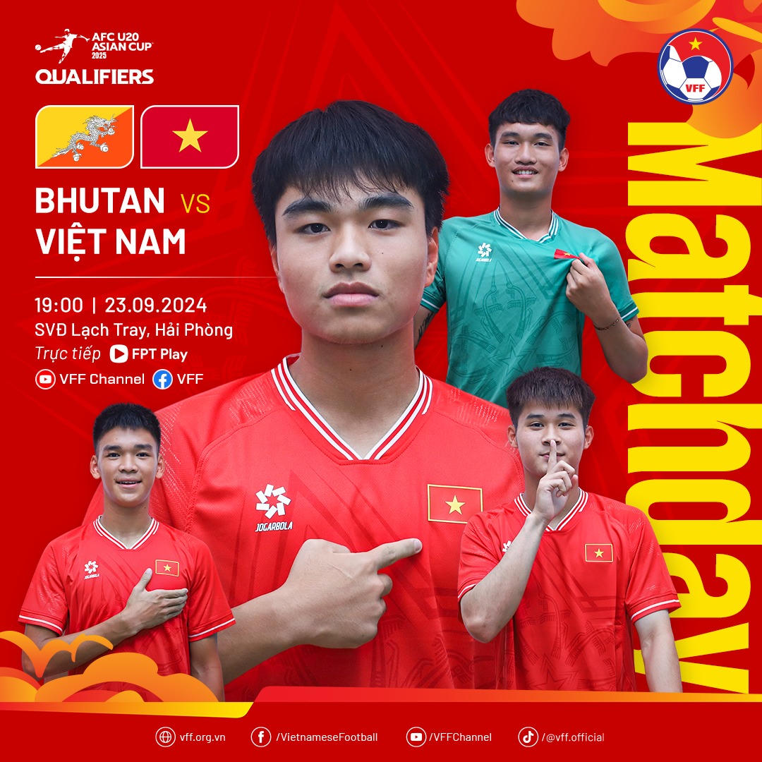 U20 Việt Nam sẽ có 3 điểm trước U20 Bhutan?