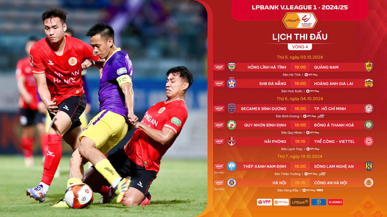 Vòng 4 V.League 2024/25: Hồng Lĩnh Hà Tĩnh có 3 điểm?