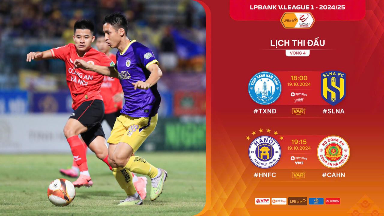  Đấu bù vòng 4 V.League: Trận chiến tại thủ đô