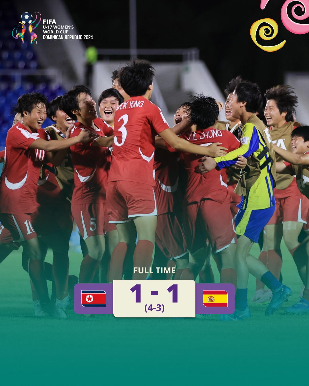 Đội tuyển nữ U17 Triều Tiên đã vô địch World Cup 2024