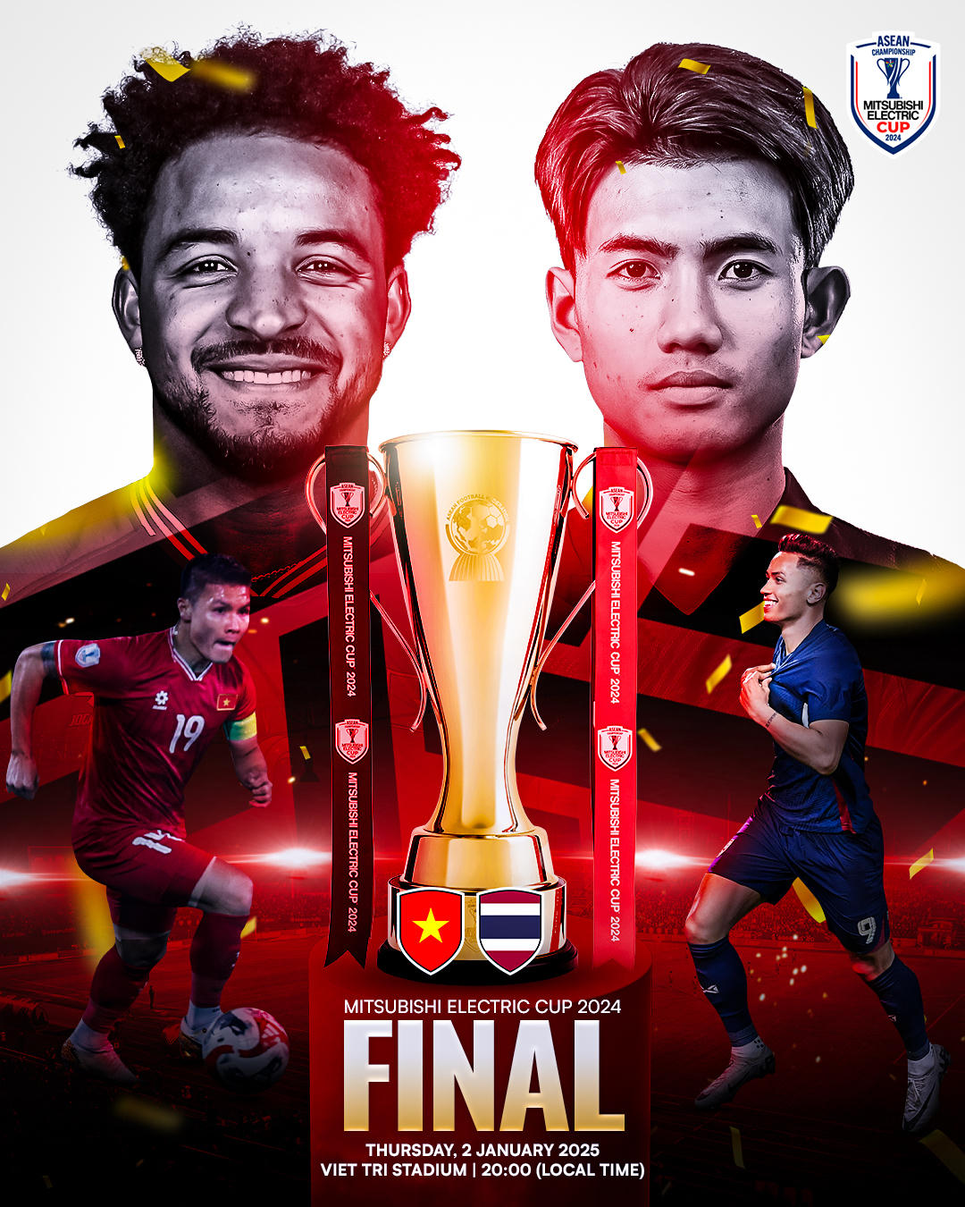 Đội tuyển Việt Nam thắng Thái Lan 2-1