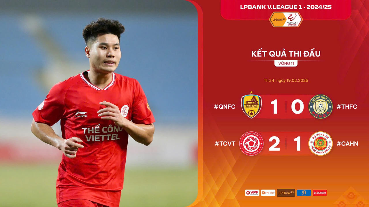 Đội bóng áo lính lên ngôi đầu V.League