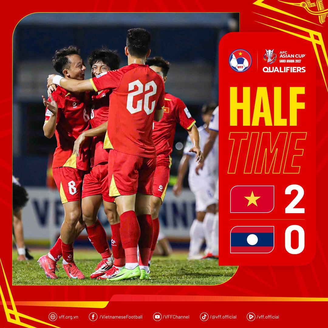 Đội tuyển Việt Nam thắng đậm Lào