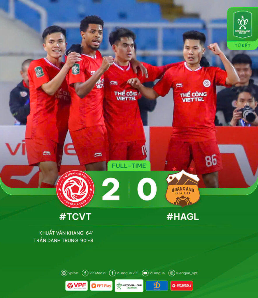 Cặp đấu Bán kết Cúp Quốc gia đầu tiên